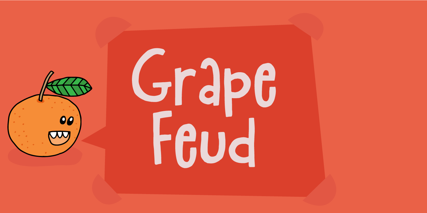 Example font Grape Feud #1